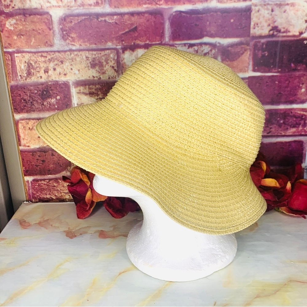 Floppy Paper Tan Beach Sun Hat - Picture 4 of 8